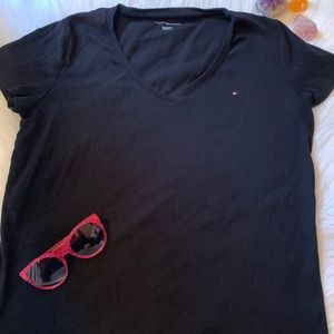 Black Tommy V-neck